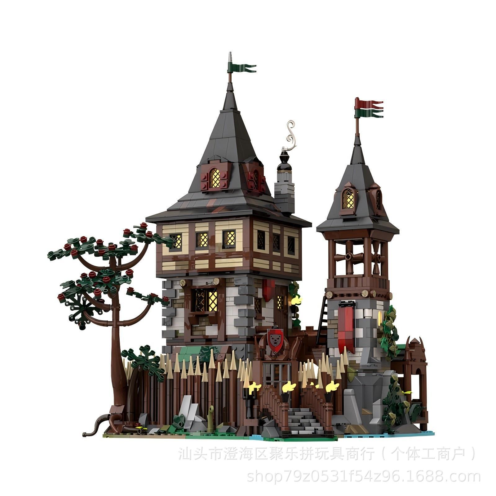 Hobby Is Science - MOC Bear King Castle فسيفساء بنة