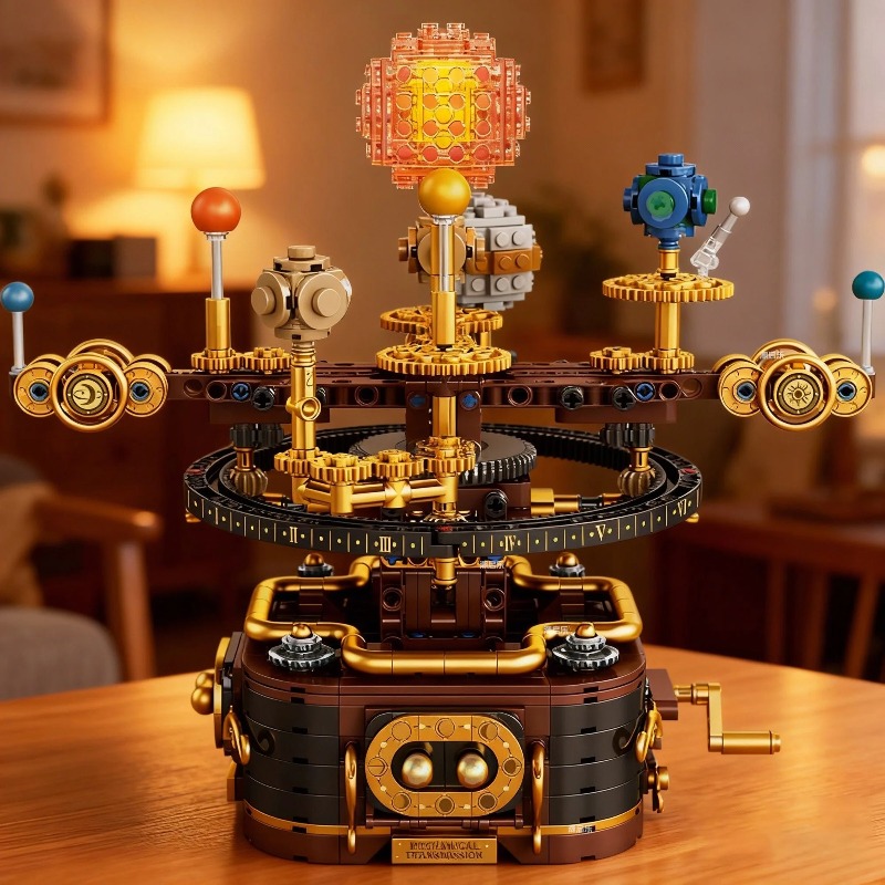 مجموعة بناء نظام شمسي ميكانيكي - مراجعة Solar System Orrery وسعره